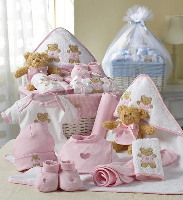 Newborn Girl Comfy Baby Gift Basket