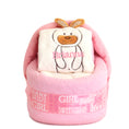 Load image into Gallery viewer, Personalized Rabbit Baby Blanket Diaper Cradle Gift Sets
