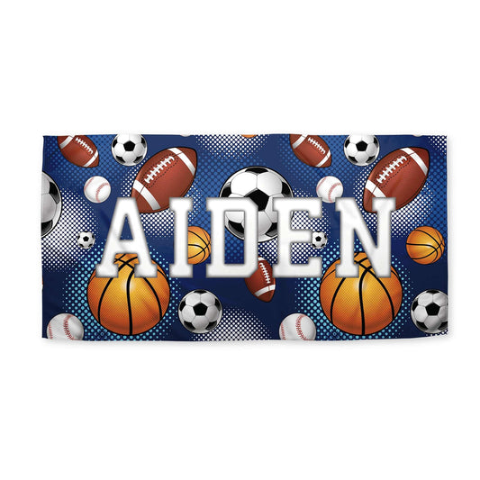 Sports Lover Personalized Beach Towel