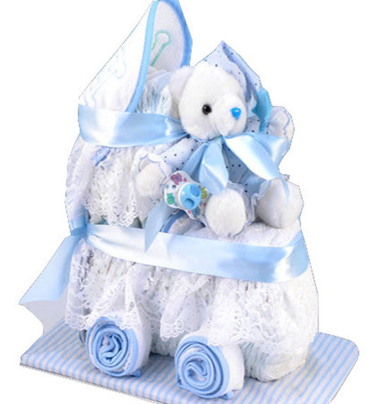 Diaper Carriage Baby Boy Gift by Silly Phillie