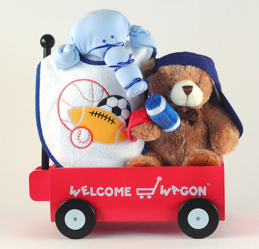 Welcome Wagon Baby Boy Gift Set