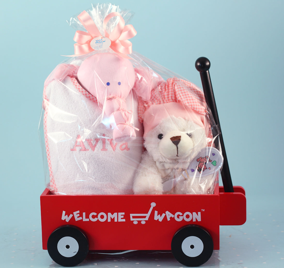 Personalized Welcome Wagon Baby Girl Gift