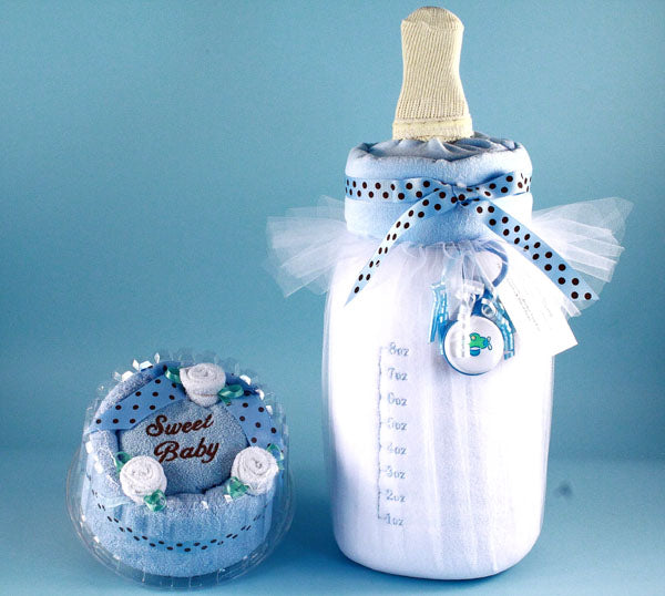 Food for Thought--Milk & Cake Baby Boy Gift