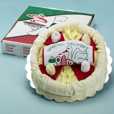 Special Delivery Pizza Baby Gift Created by Silly Phillie