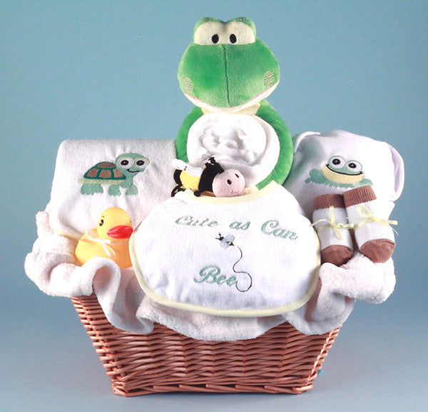 Frog and Pals Baby Gift Basket