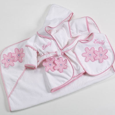 Bath & Feeding Time Personalized Baby Girl Gift Set