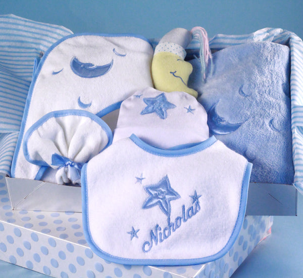 Reach for the Stars Personalized Layette Baby Boy Gift