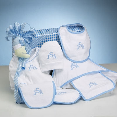 7 -Piece layette Personalized Baby Boy Gift