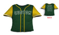 Load image into Gallery viewer, Front and backside of a Personalized Baseball Jersey Pillow in Green Yellow color
