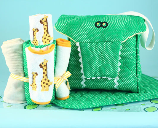 Alligator Diaper Tote Baby Gift Set