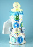 Load image into Gallery viewer, Belly Stickers Baby Shower Diaper Cake
