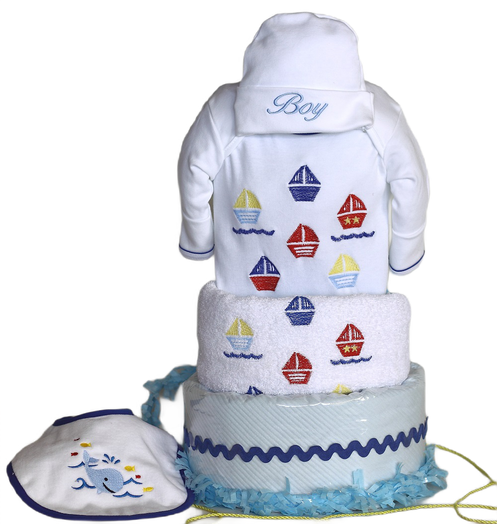 Little Sailor Boy Baby Diaper Cake