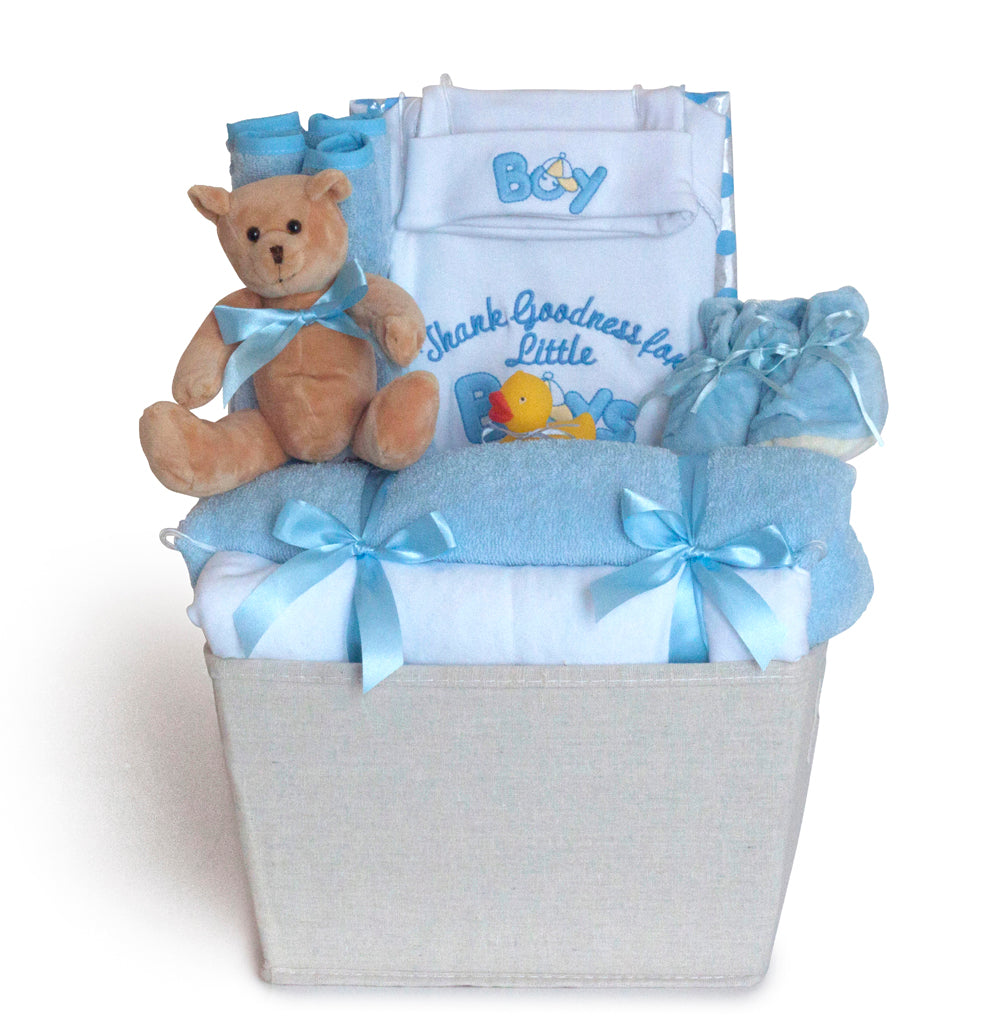 Thank Goodness It's a Boy Gift Basket by Silly Phillie