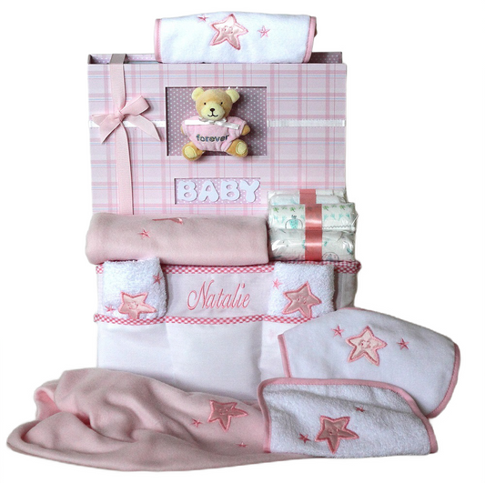 Personalized Diaper Caddy Layette Gift Set