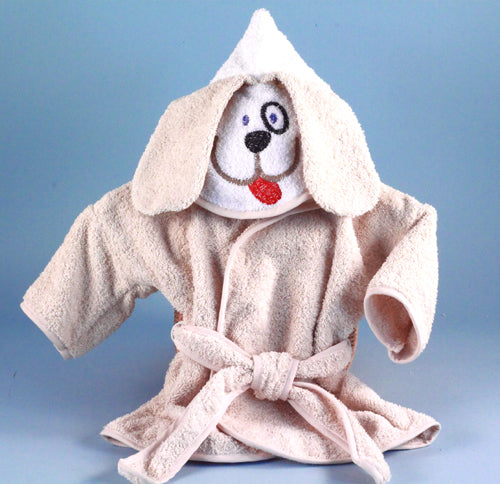 Puppy Terry Bathrobe Baby Gift