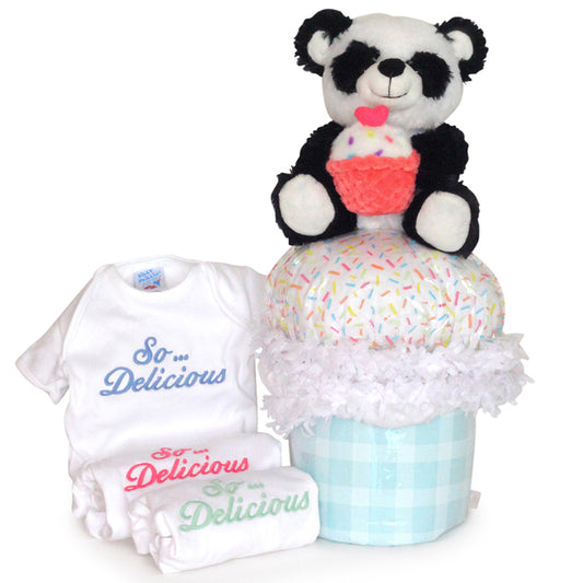 So Delicious Diaper Cupcake Baby Shower Gift Set