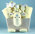 Load image into Gallery viewer, Giraffe Plush Baby Shower Gift Basket
