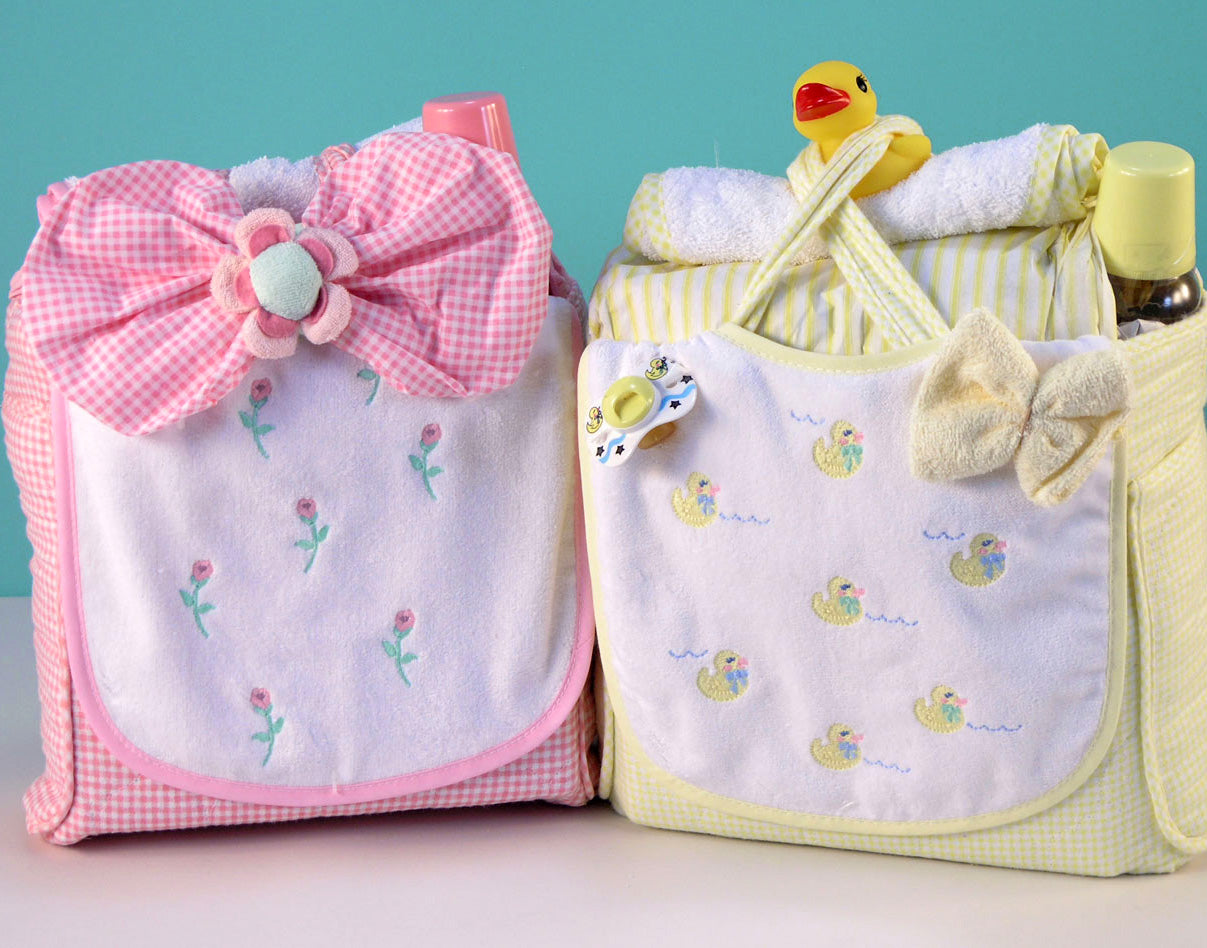 Flowers & Ducks Diaper Tote Baby Gifts