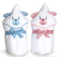 Load image into Gallery viewer, Fuzzy Wuzzy Bear Ultimate Terry Velour Hooded Towels Personalized
